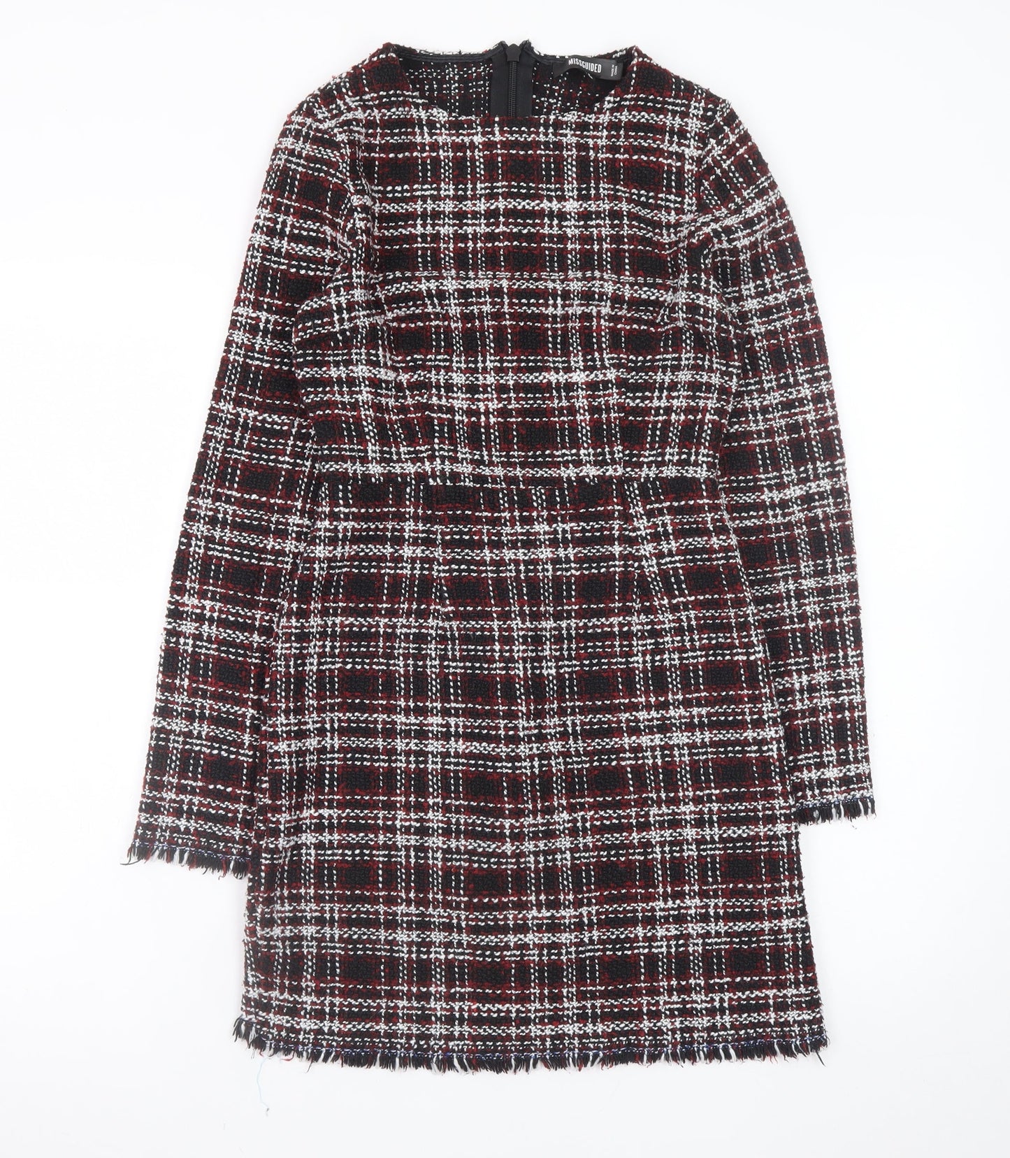 Missguided Women’s Multicoloured Check Shift Dress Size 8