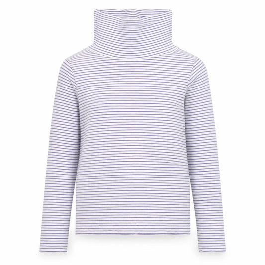 Paul Costelloe Living Women Cream Stripe Pullover Hoodie Small