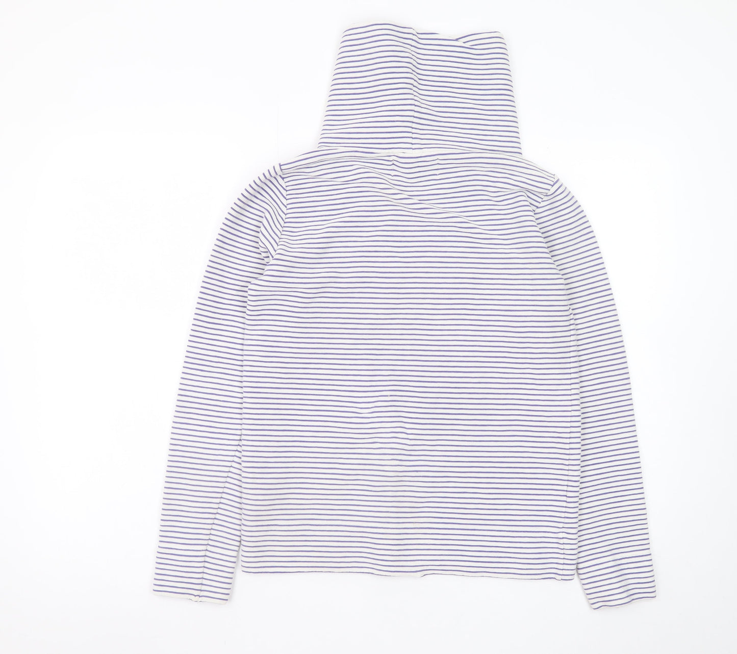 Paul Costelloe Living Women Cream Stripe Pullover Hoodie Small