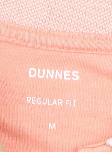 Dunnes Men's Pink Regular Fit Short Sleeve Polo Shirt M
