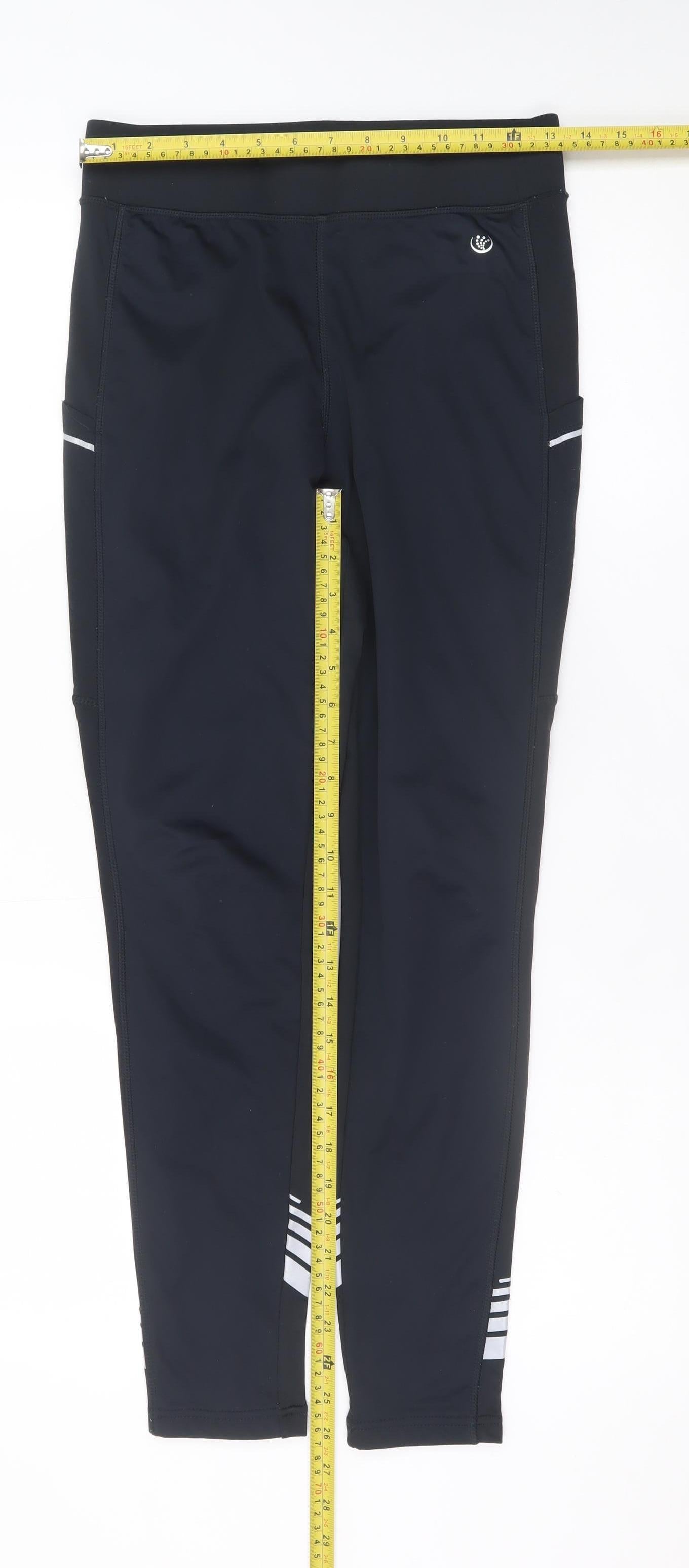 Dunnes Stores St. Bernard Women's Black Ankle Running Leggings Size S