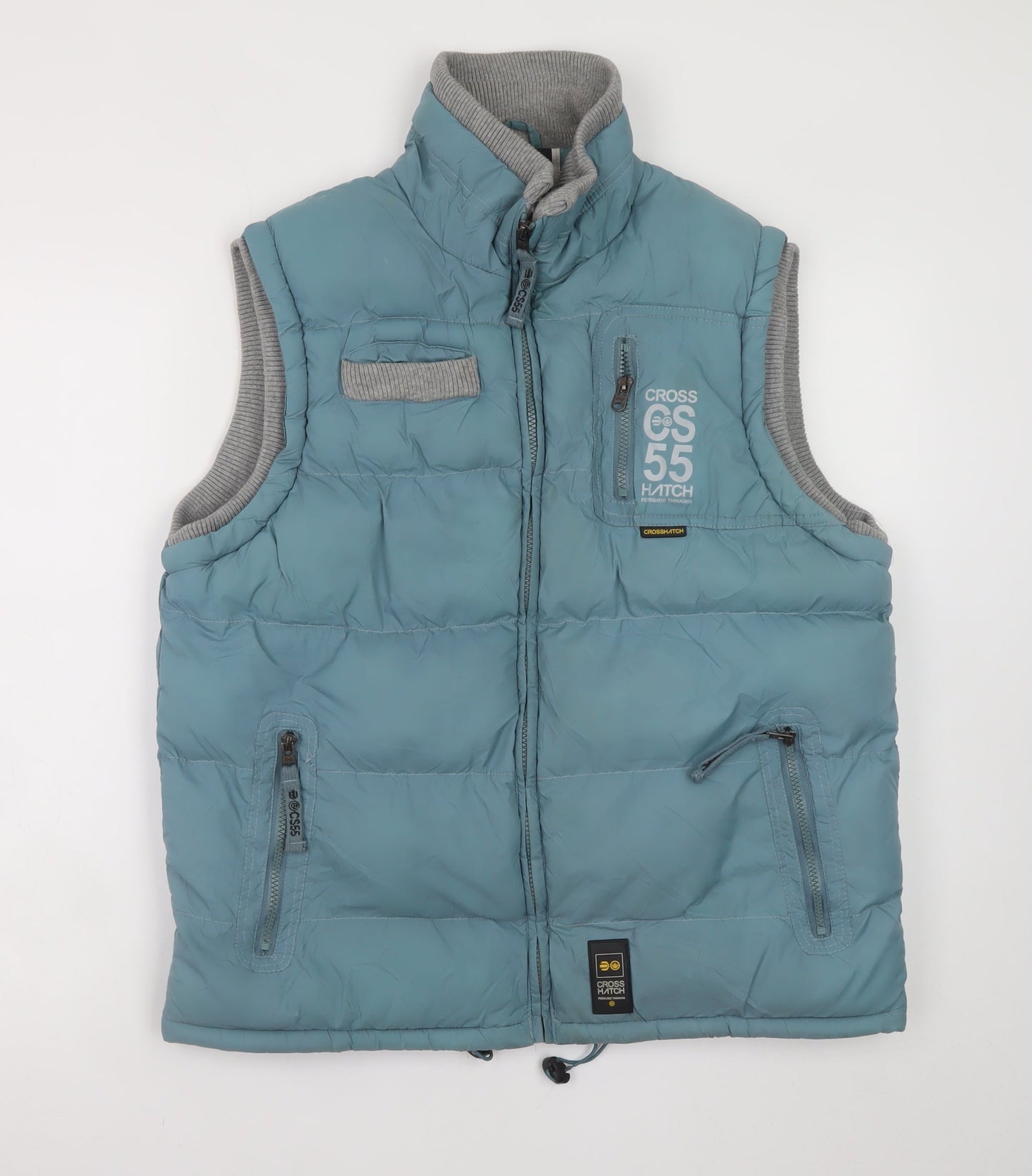 Crosshatch Men's Blue L Padded Bodywarmer Waistcoat