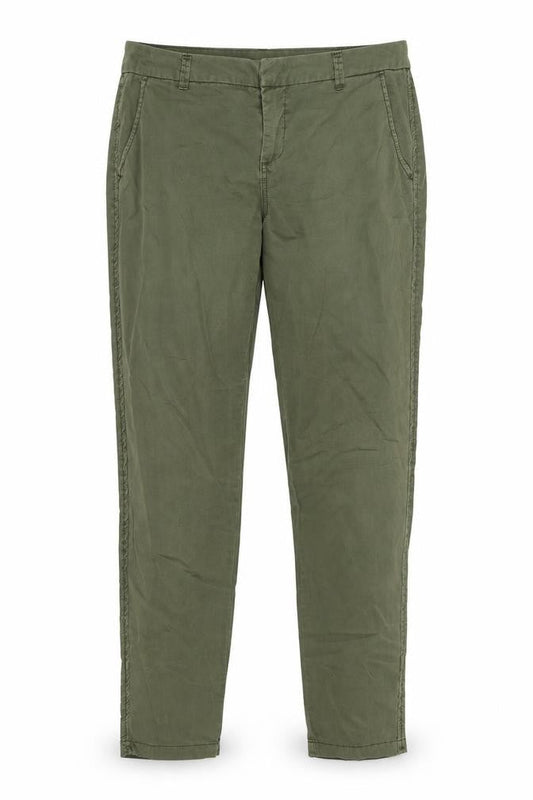 Vero Mens Moda Green Cotton Chino Trousers M 32 Regular Fit