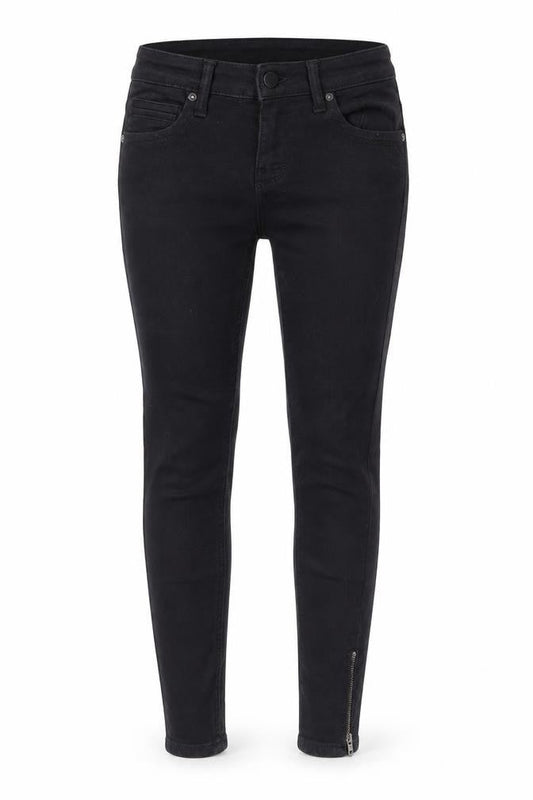 ONLY Blue Denim Women's Black XS Skinny Jeans with Ankle Zip