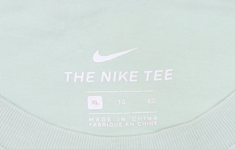 Nike Men’s Green XL Crew Neck Graphic Logo Sports T-Shirt