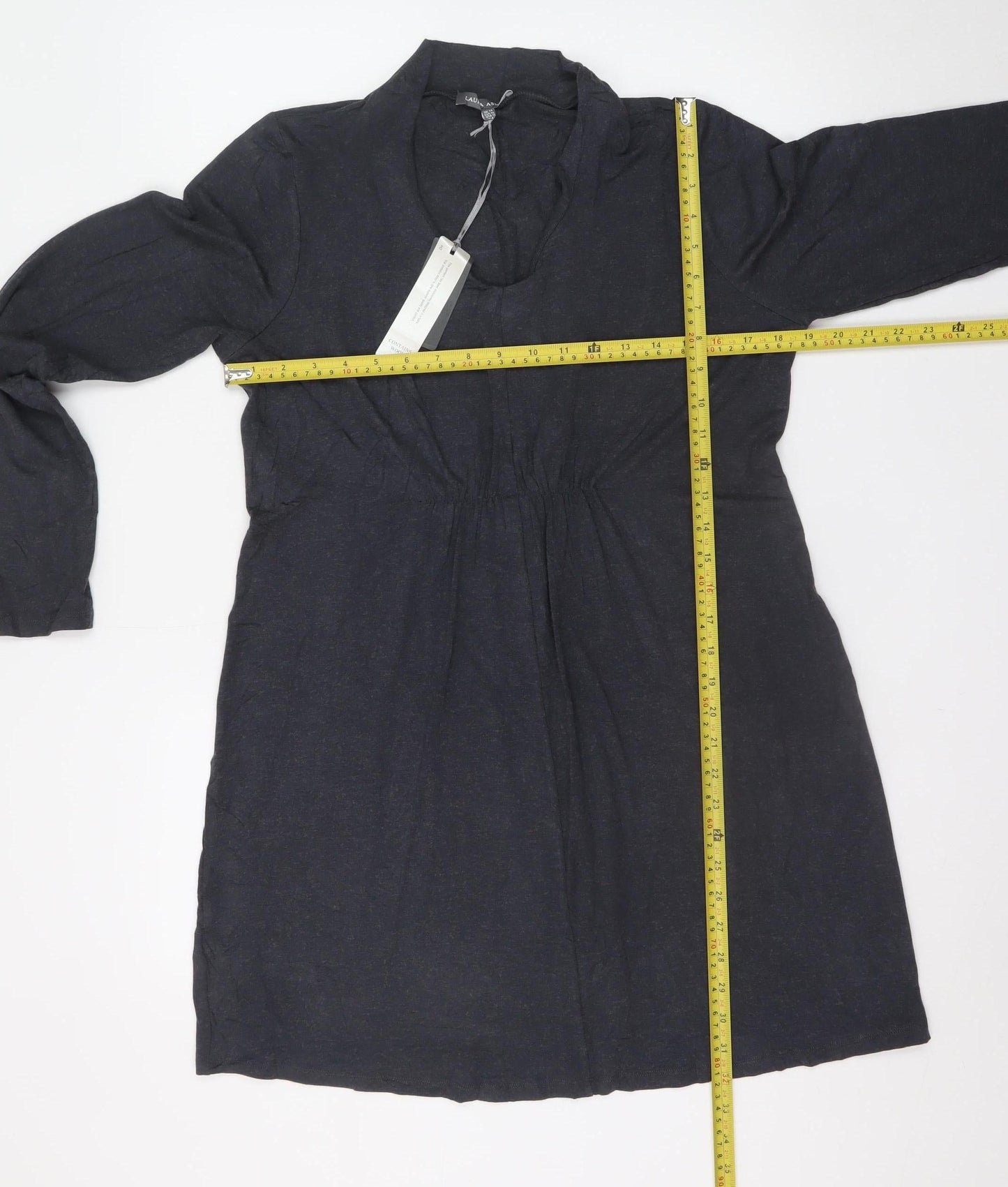 Laura Ashley Women’s Black Stretch Jersey Shift Dress UK 14