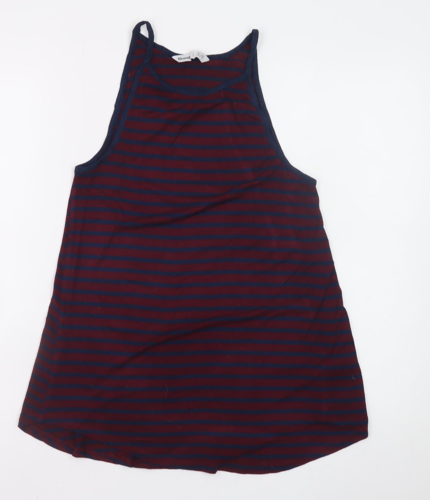 Bluenotes Women's Multicoloured Striped Tank Top S Jersey Cotton