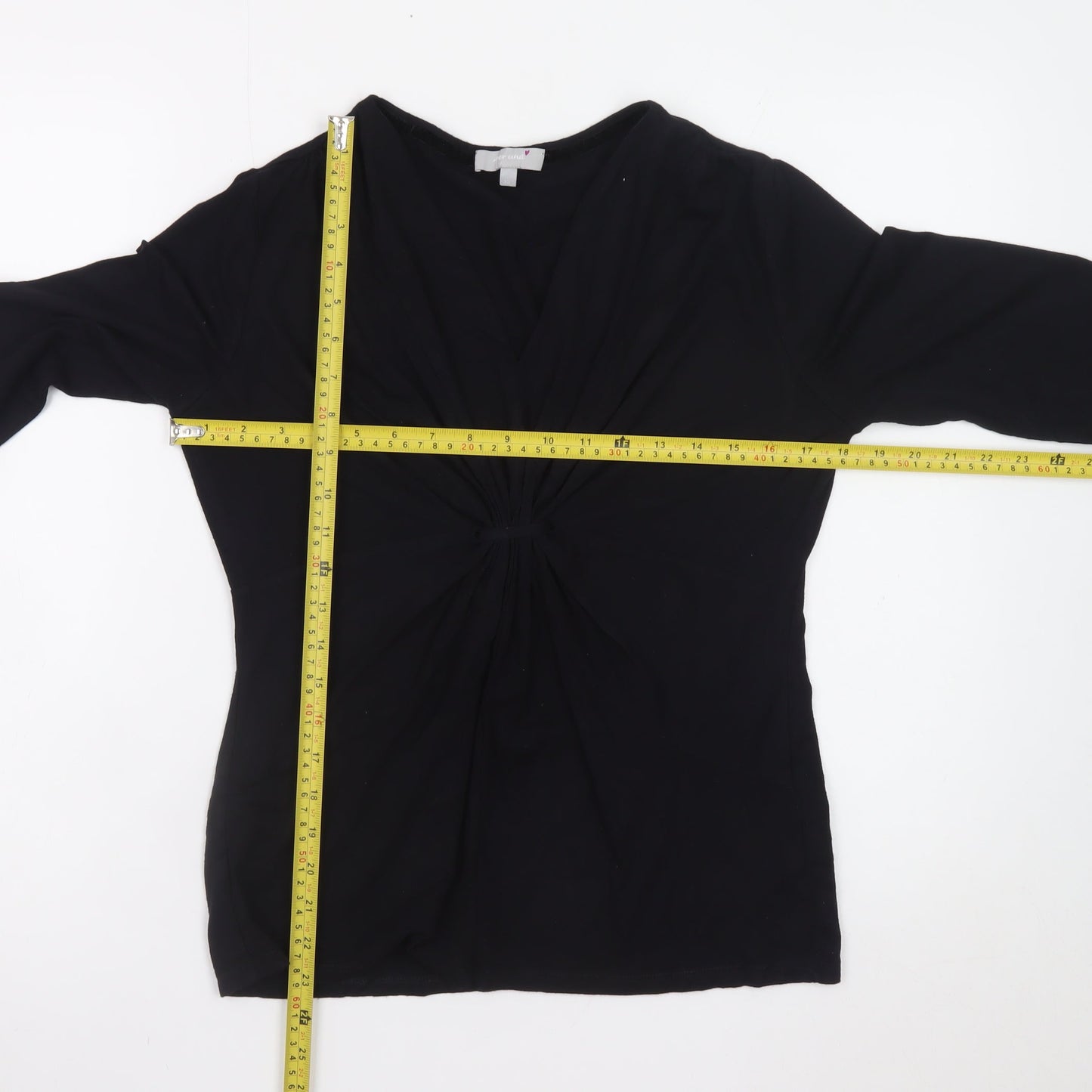 Marks and Spencer Per Una Black Wrap Blouse Women Size 12
