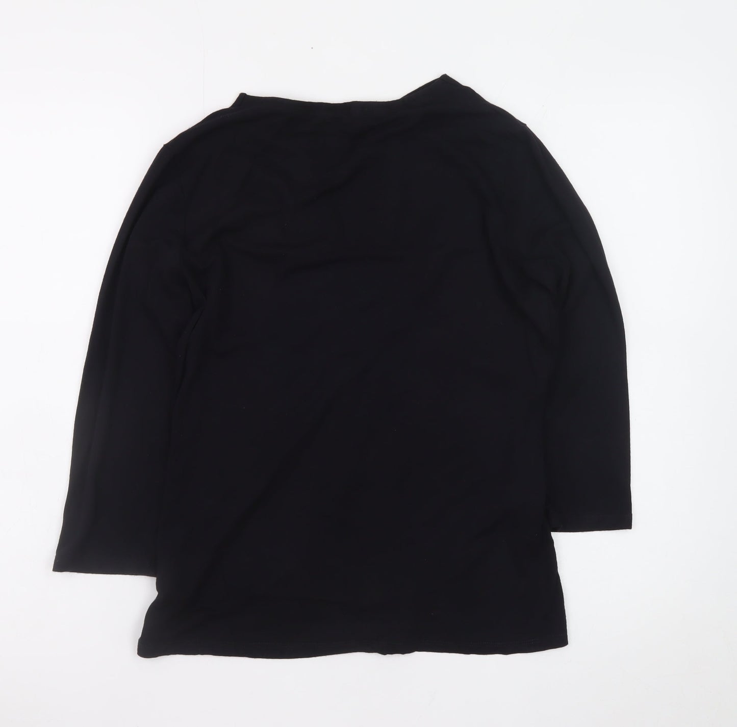 Marks and Spencer Per Una Black Wrap Blouse Women Size 12