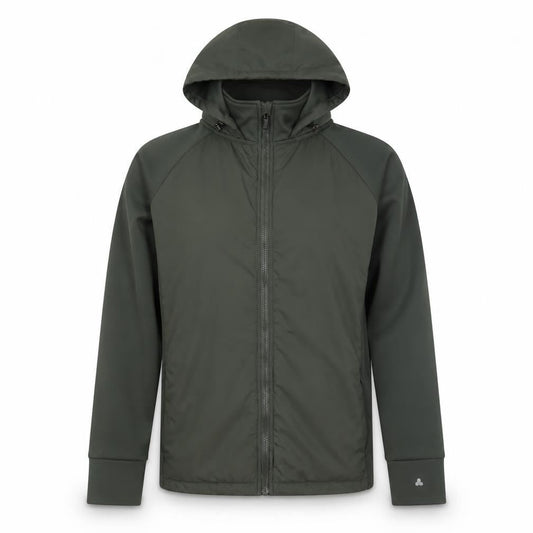 Dunnes Men's Green Hooded Softshell Jacket L Regular