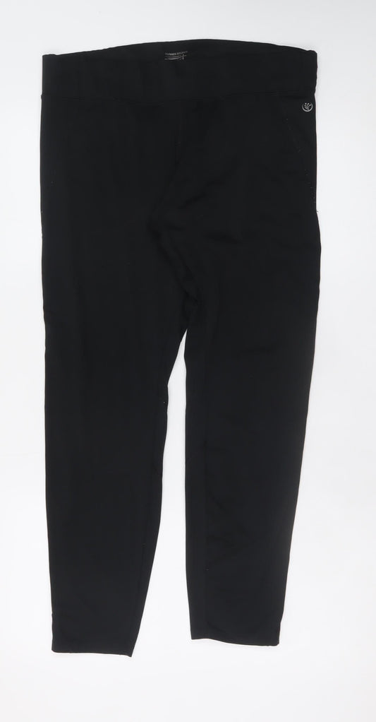 Dunnes Stores Women Black Large Performance Sport Leggings