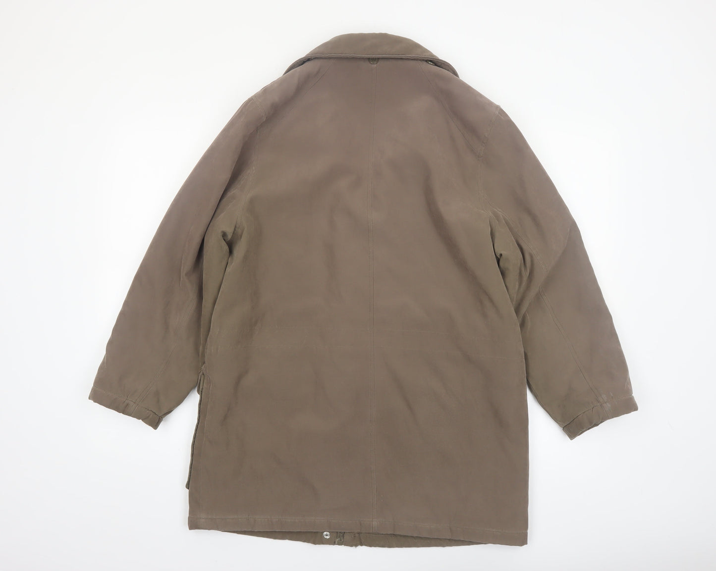 Wishwood Women Brown Size 12 Parka Jacket Mid-Length Lined