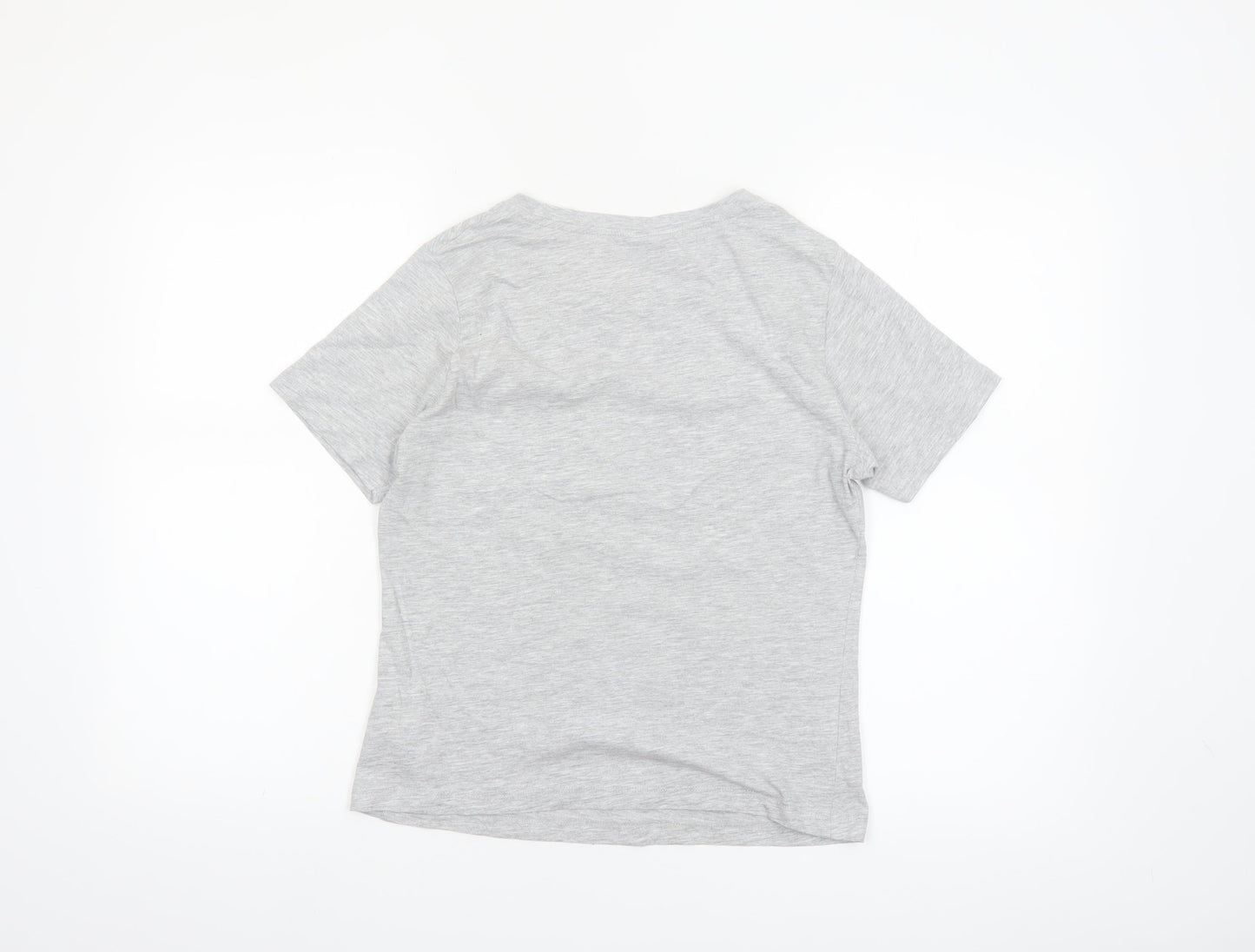 Primark Disney Women's Grey Mickey Mouse T-Shirt Size 12 Short Sleeve