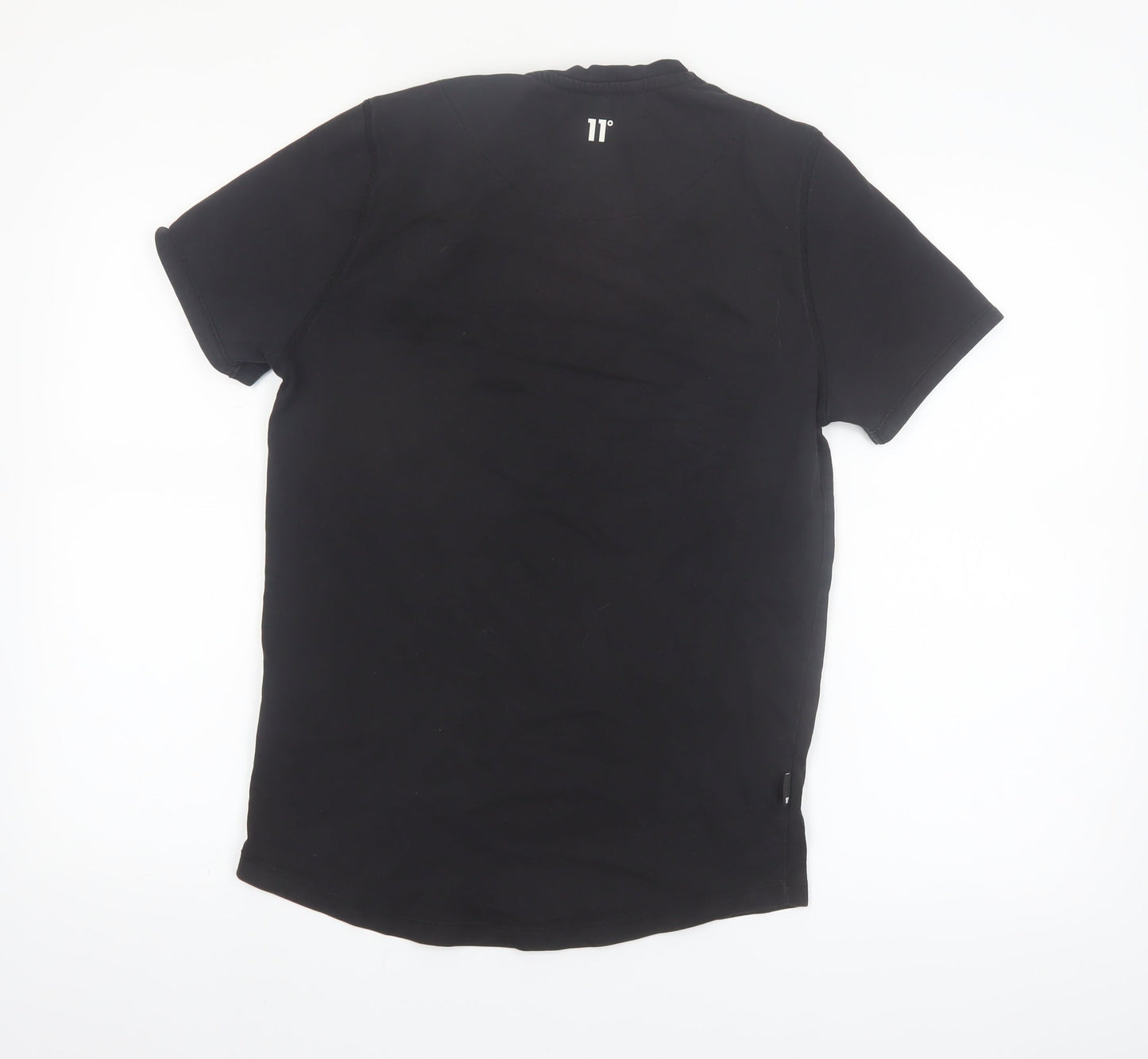 11 Degrees Men's Black XS Slim Fit Crew Neck T-Shirt
