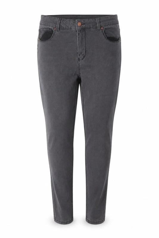 Denim Co Womens Grey Skinny Jeans Size 16 High Rise Stretch Denim