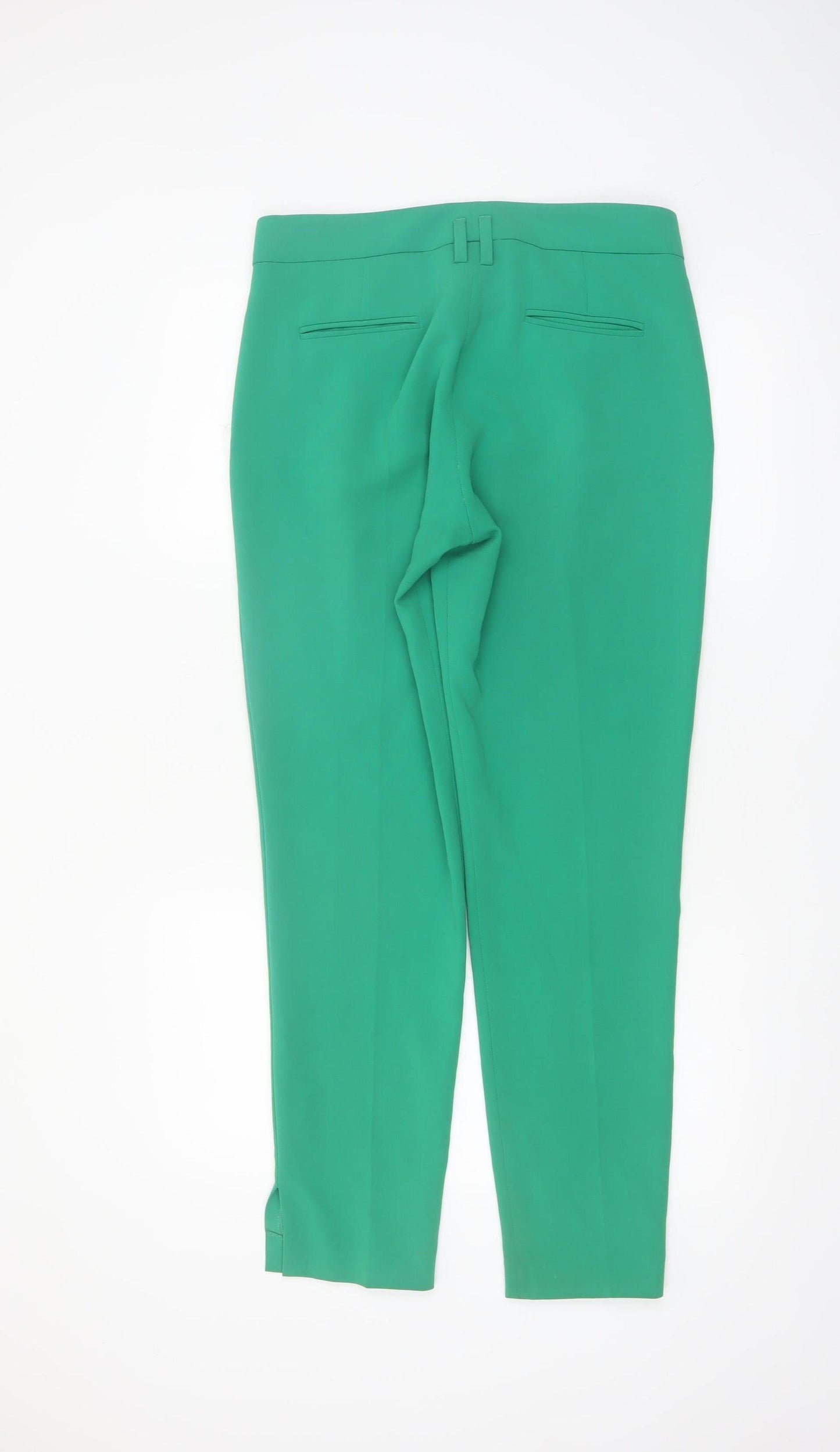 Claudie Pierlot Women Green Cropped Tapered Trousers Size 10