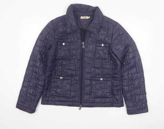 Long Island Women’s Blue Quilted Polyester Jacket Size M