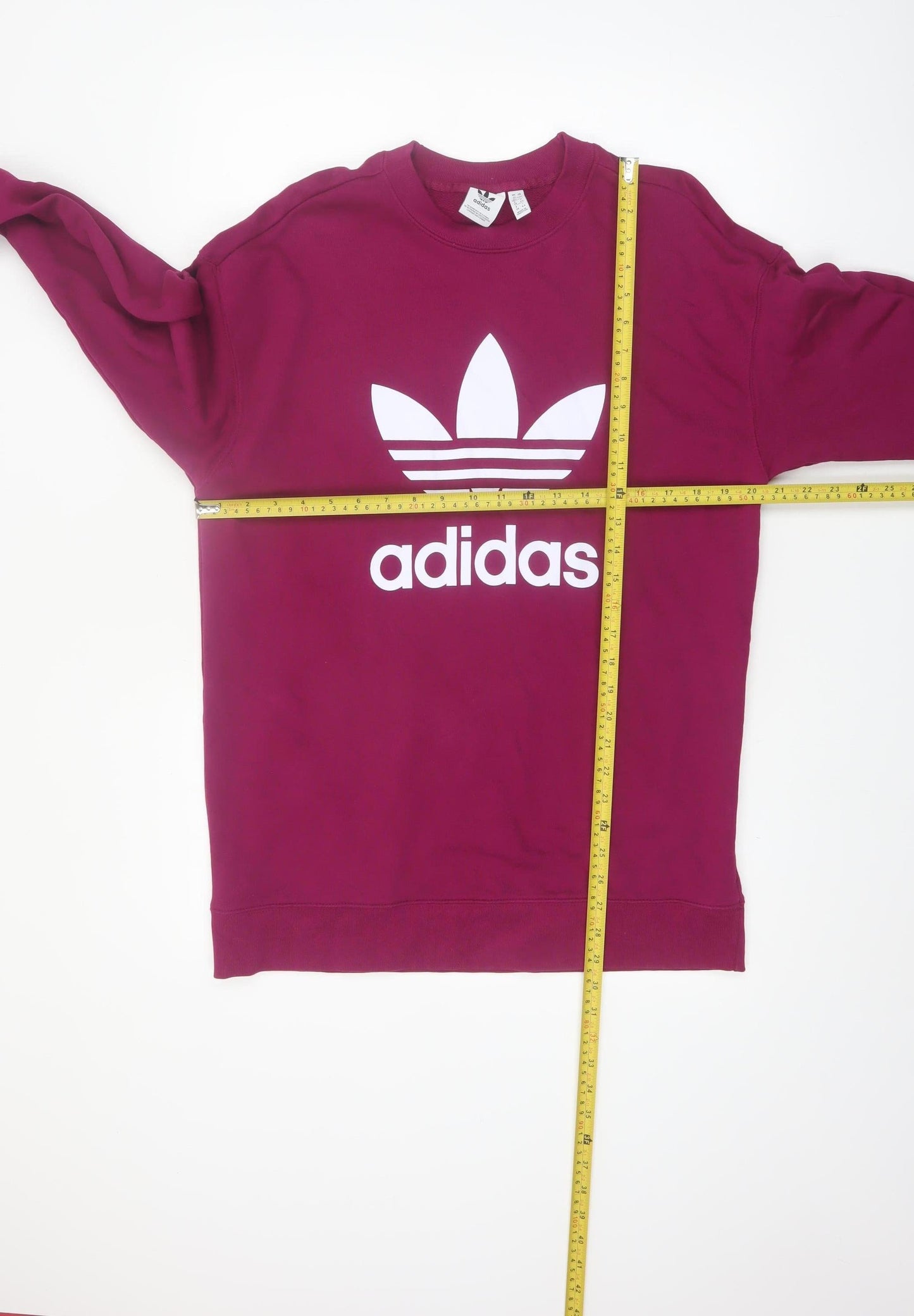 Adidas Womens Purple Crew Neck Logo Sweatshirt UK 12