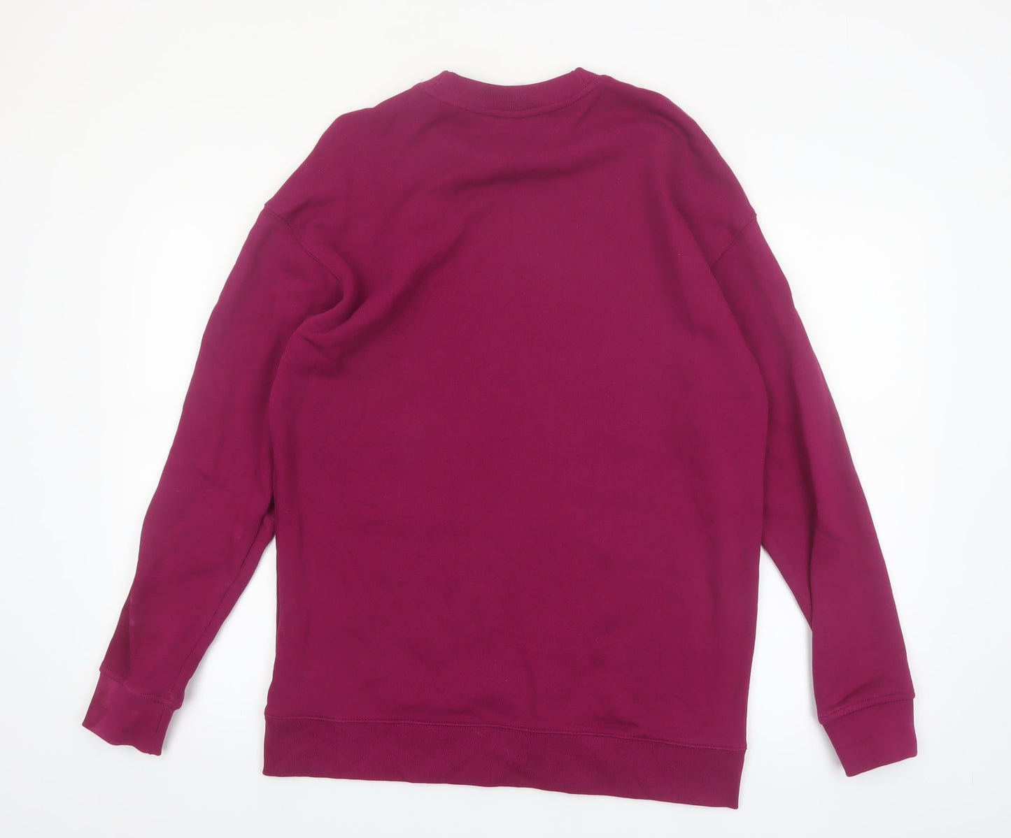 Adidas Womens Purple Crew Neck Logo Sweatshirt UK 12