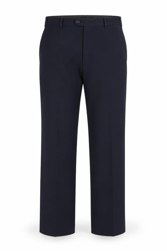 Henri Ross Men's Black Dress Pants 38W 29L Regular Fit Formal Trousers