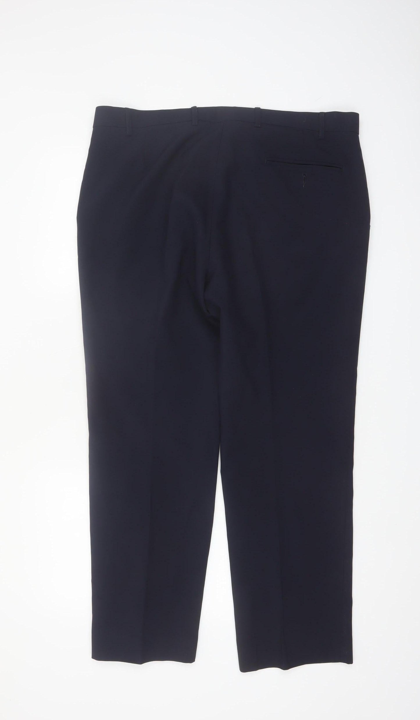 Henri Ross Men's Black Dress Pants 38W 29L Regular Fit Formal Trousers