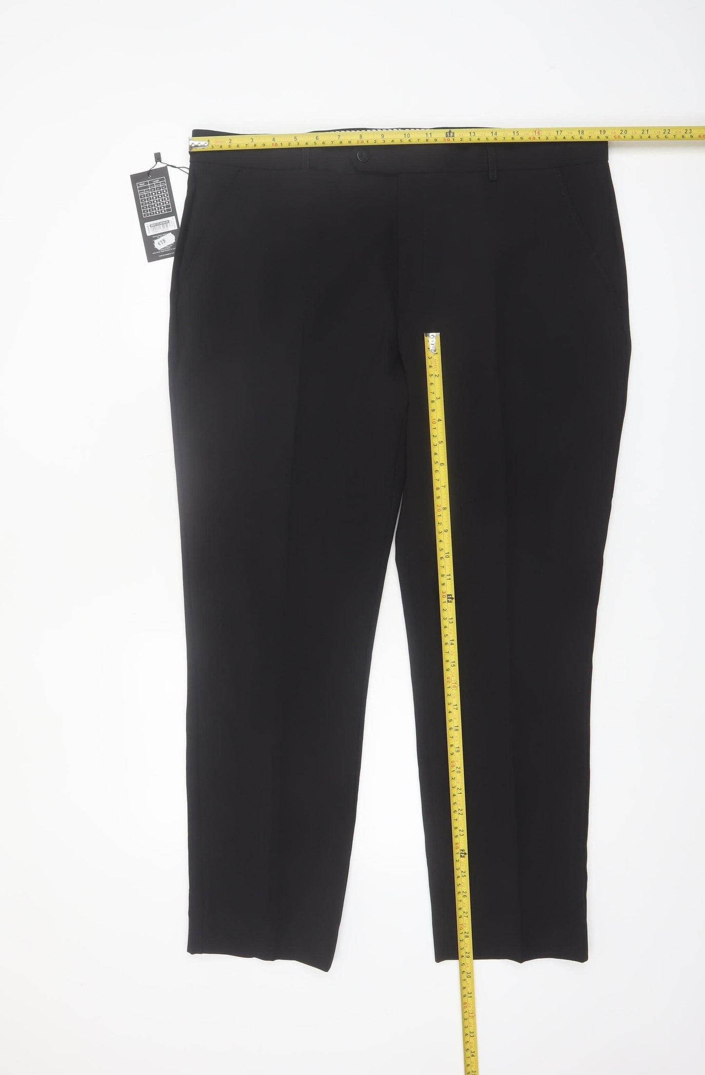 St. Bernard for Dunnes Stores Men's Black 38in Dress Pants