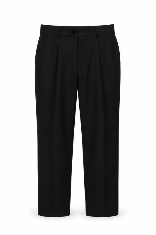 Cedarwood State Men's Black Regular Fit Dress Trousers W36