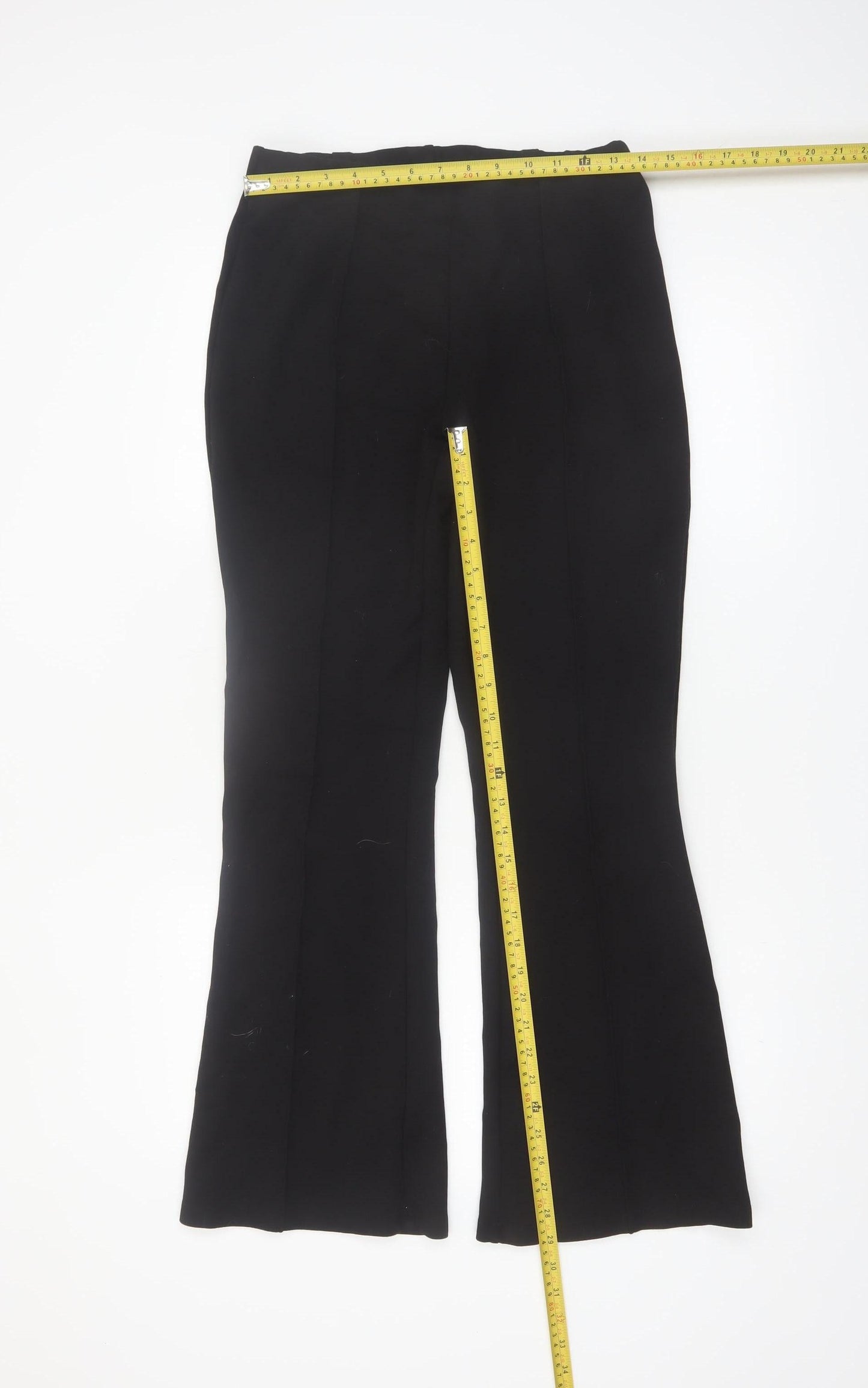 Savida Women's Black Flared Dress Pants Trousers Size 12