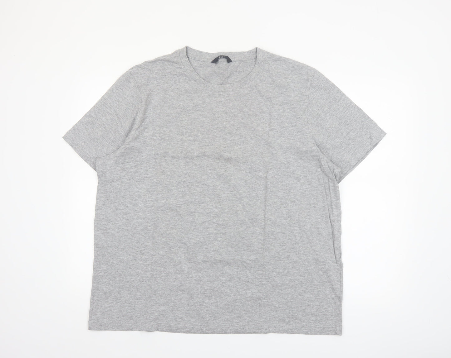 Very Man Grey 2XL Cotton Crew Neck Men's T-Shirt