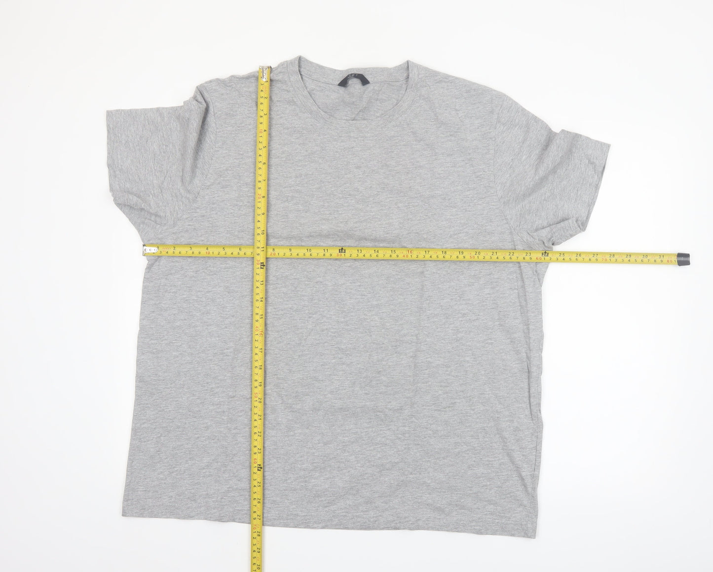 Very Man Grey 2XL Cotton Crew Neck Men's T-Shirt