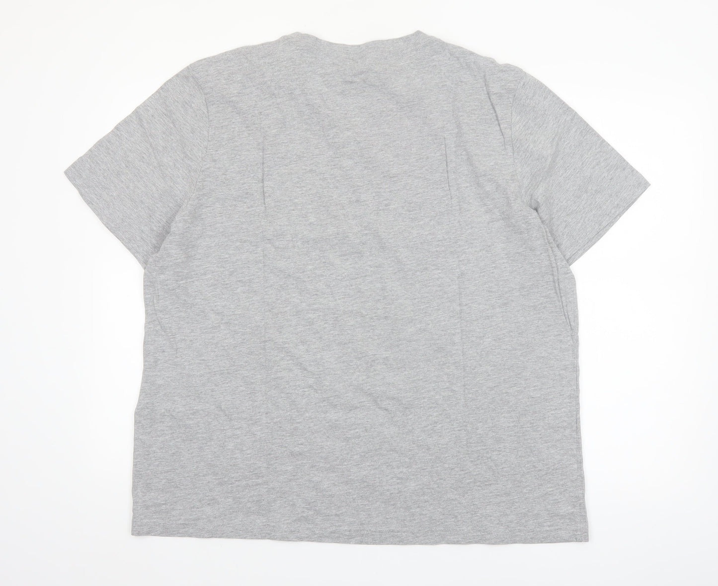 Very Man Grey 2XL Cotton Crew Neck Men's T-Shirt