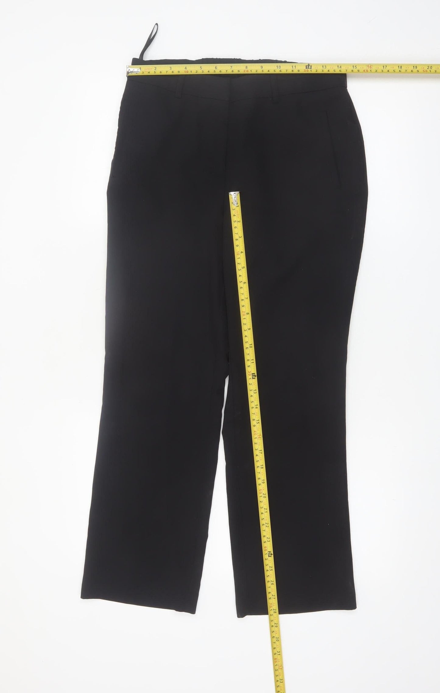 Dunnes Women’s Black Size 10 Straight Leg Trousers Workwear