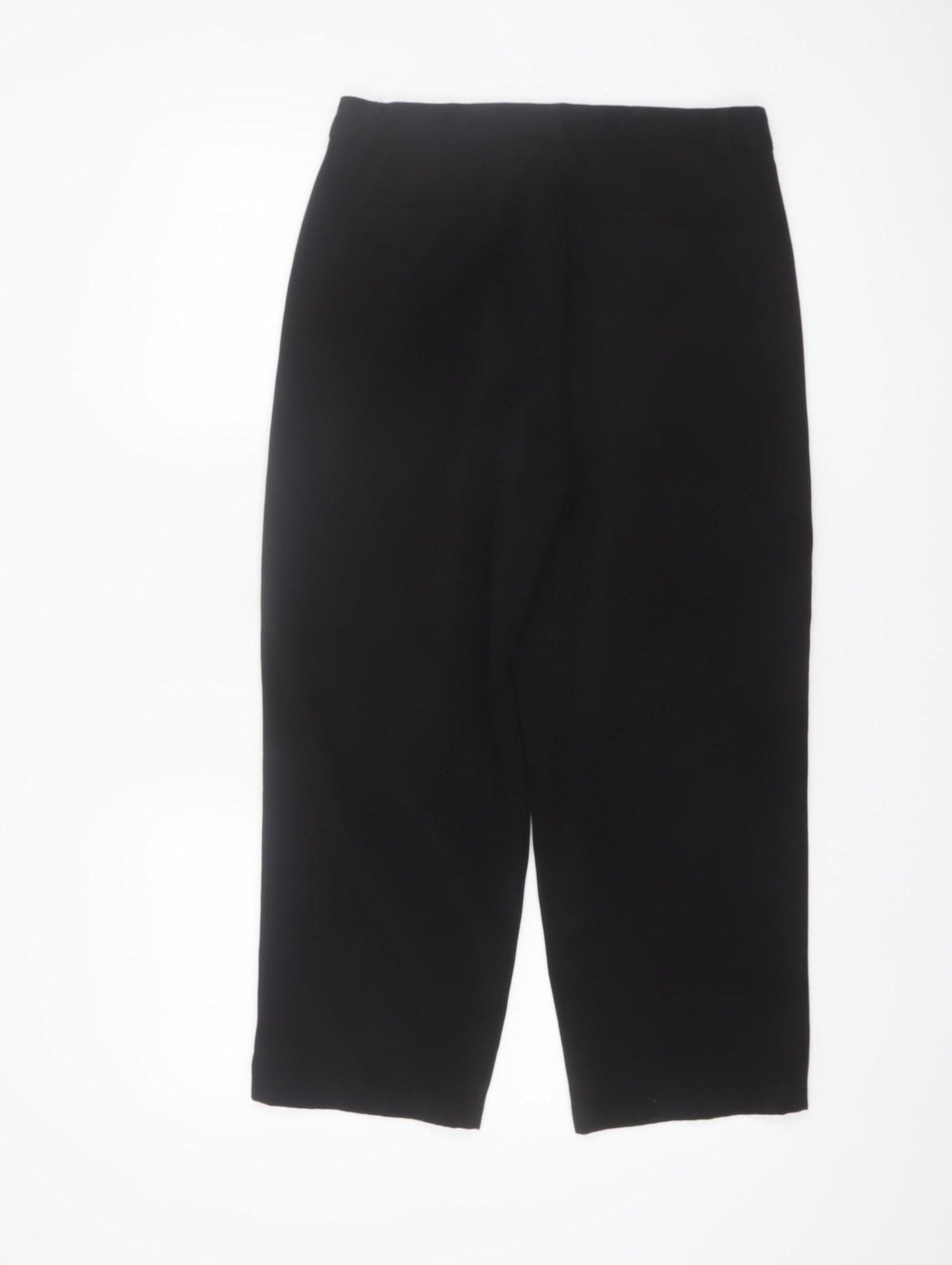 Rant & Rave Women's Black Cropped Trousers Size 10 Stretch Twill