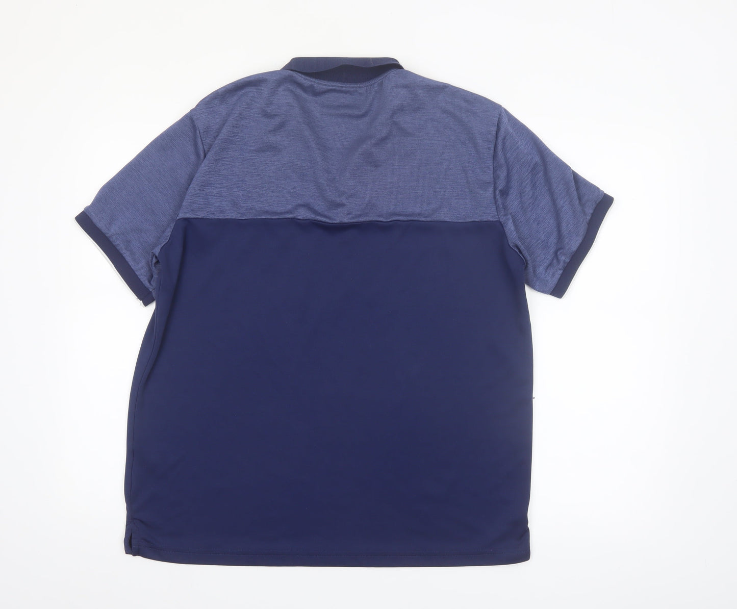 Stuburt Men's Blue Colourblock Golf Polo Shirt Size L