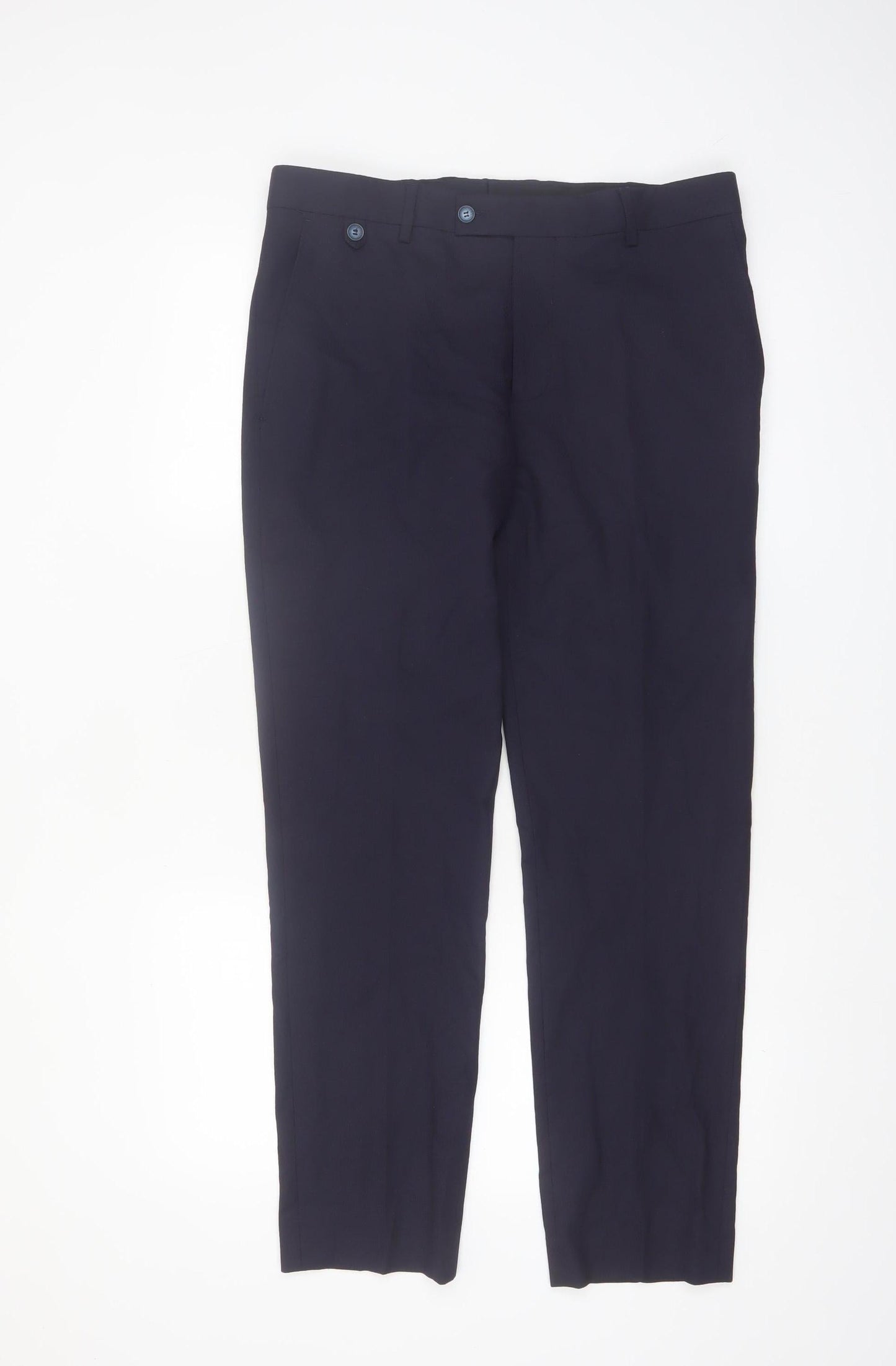 Travis Men's Navy Slim Fit Dress Pants Size 32S