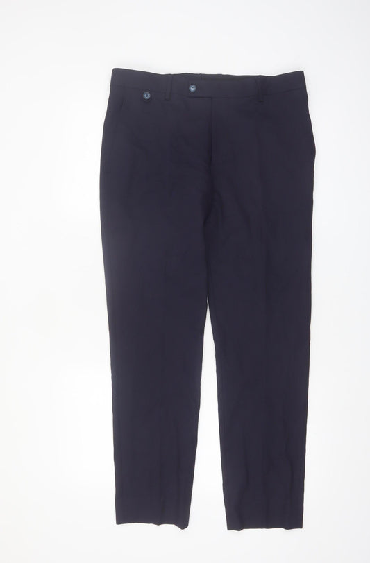 Travis Men's Navy Slim Fit Dress Pants Size 32S