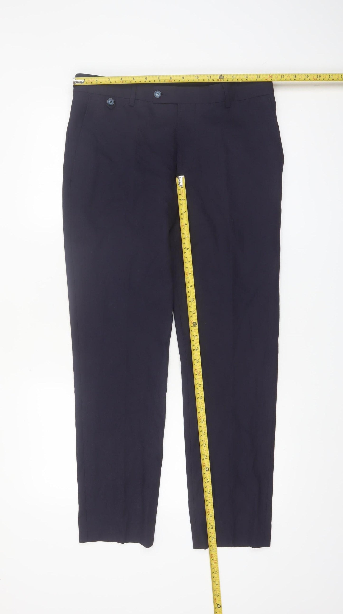Travis Men's Navy Slim Fit Dress Pants Size 32S