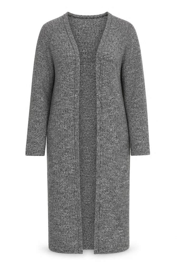 Firetrap Womens Grey Longline Open Knit Cardigan Size 8
