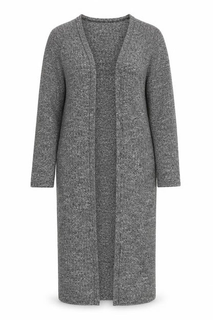 Firetrap Womens Grey Longline Open Knit Cardigan Size 8