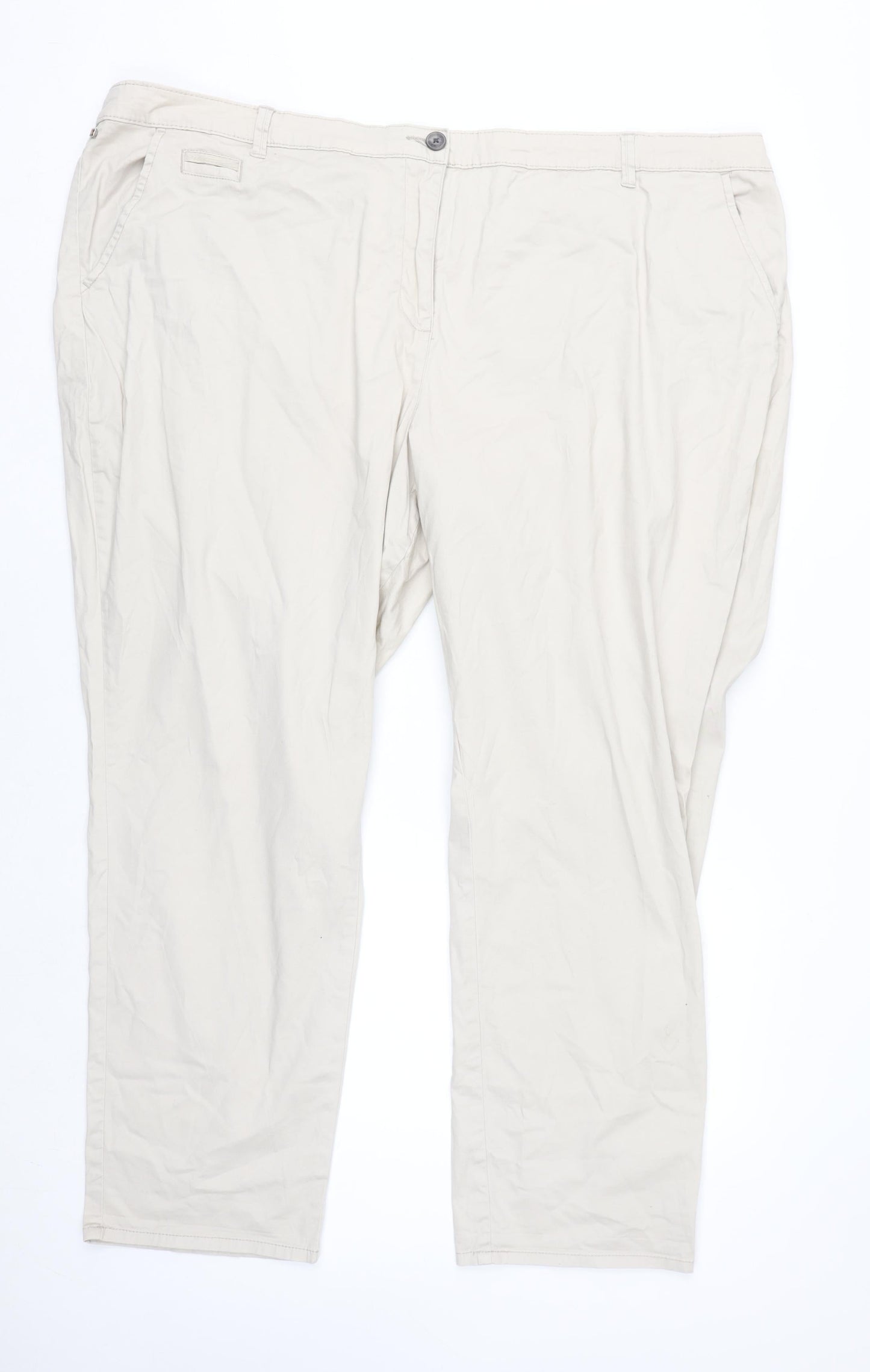 Maine New England Women's Beige Chino Trousers Size 26R