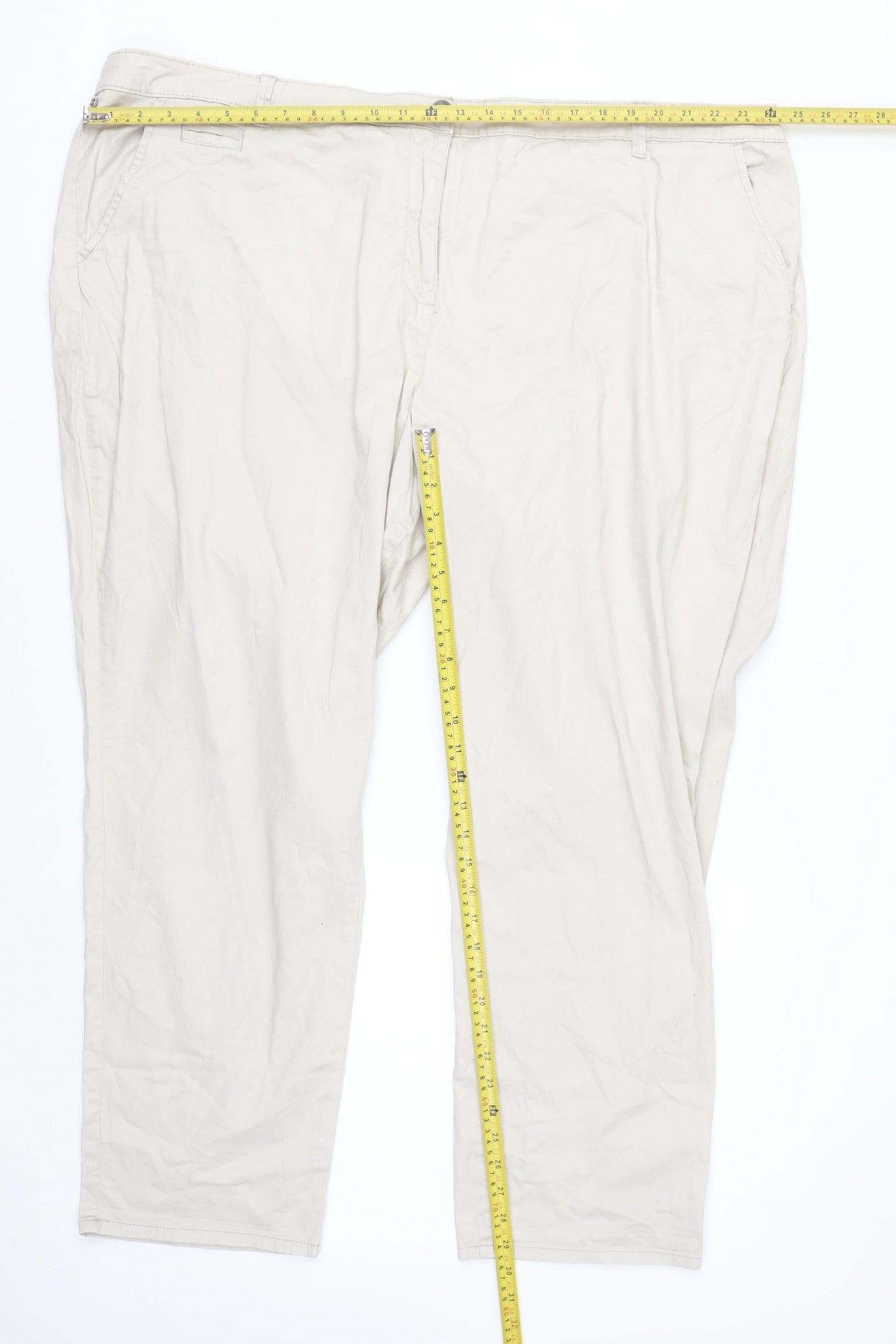 Maine New England Women's Beige Chino Trousers Size 26R