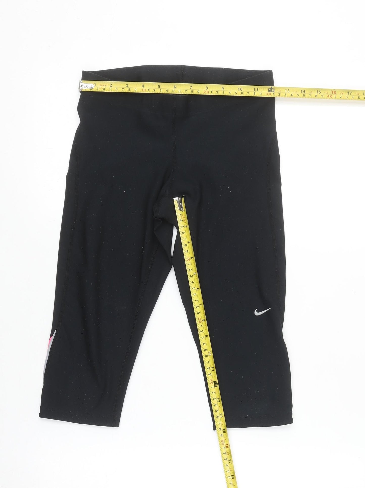 Nike Womens Black Dri-Fit Compression Running Shorts Size S UK 8/10