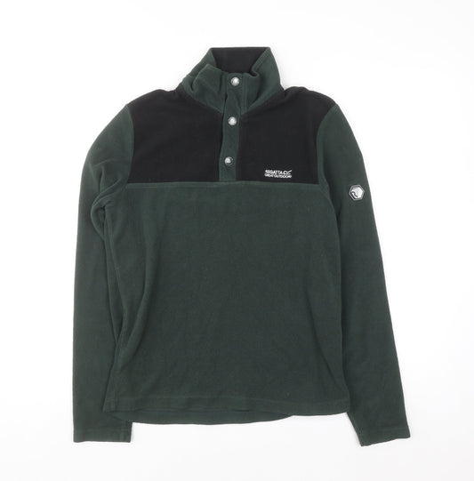 Regatta Men's Green Fleece Pullover Sweatshirt Small Outdoor Hiking