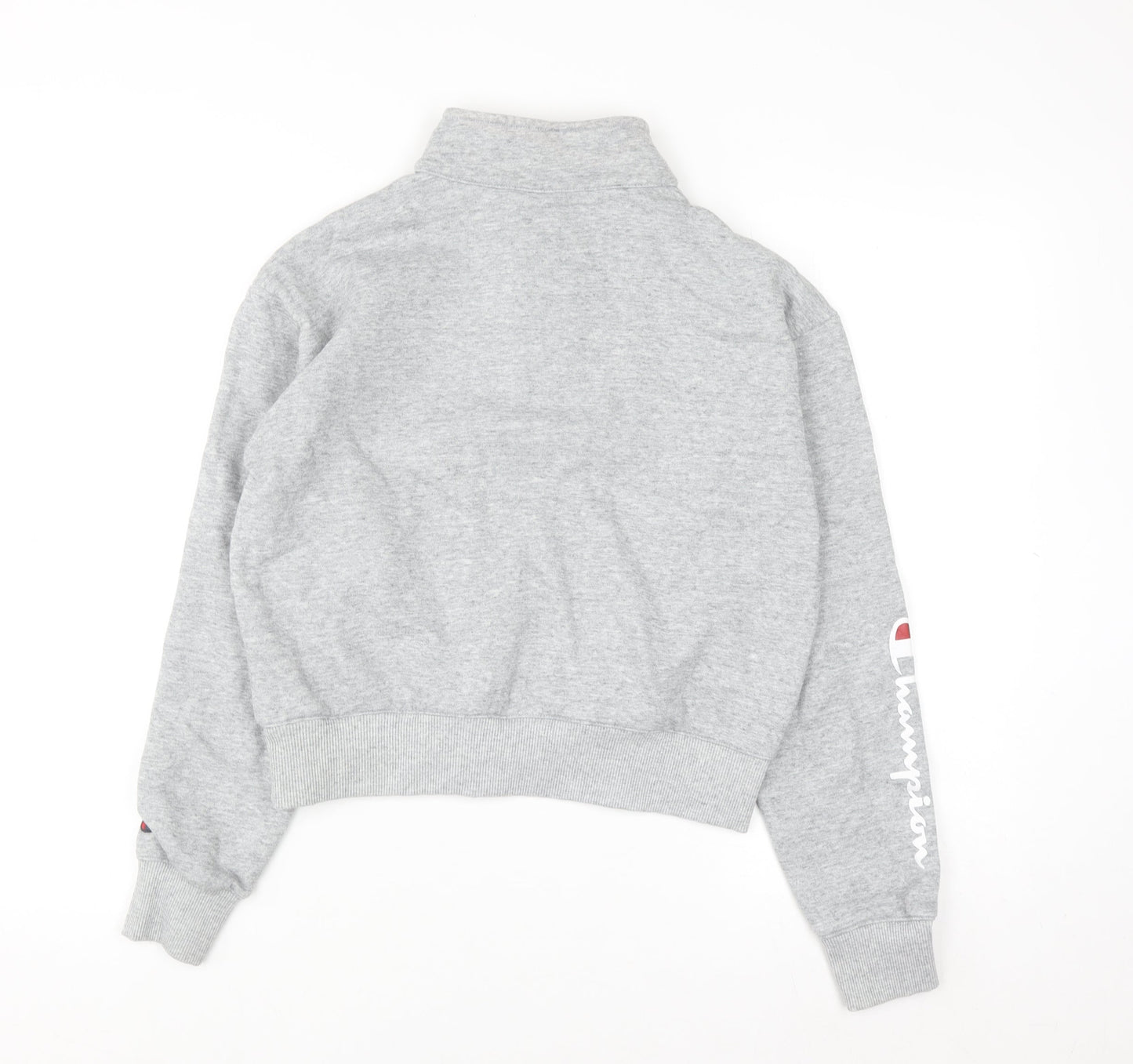 Champion Women's Grey 1/4 Zip Pullover Sweatshirt Small