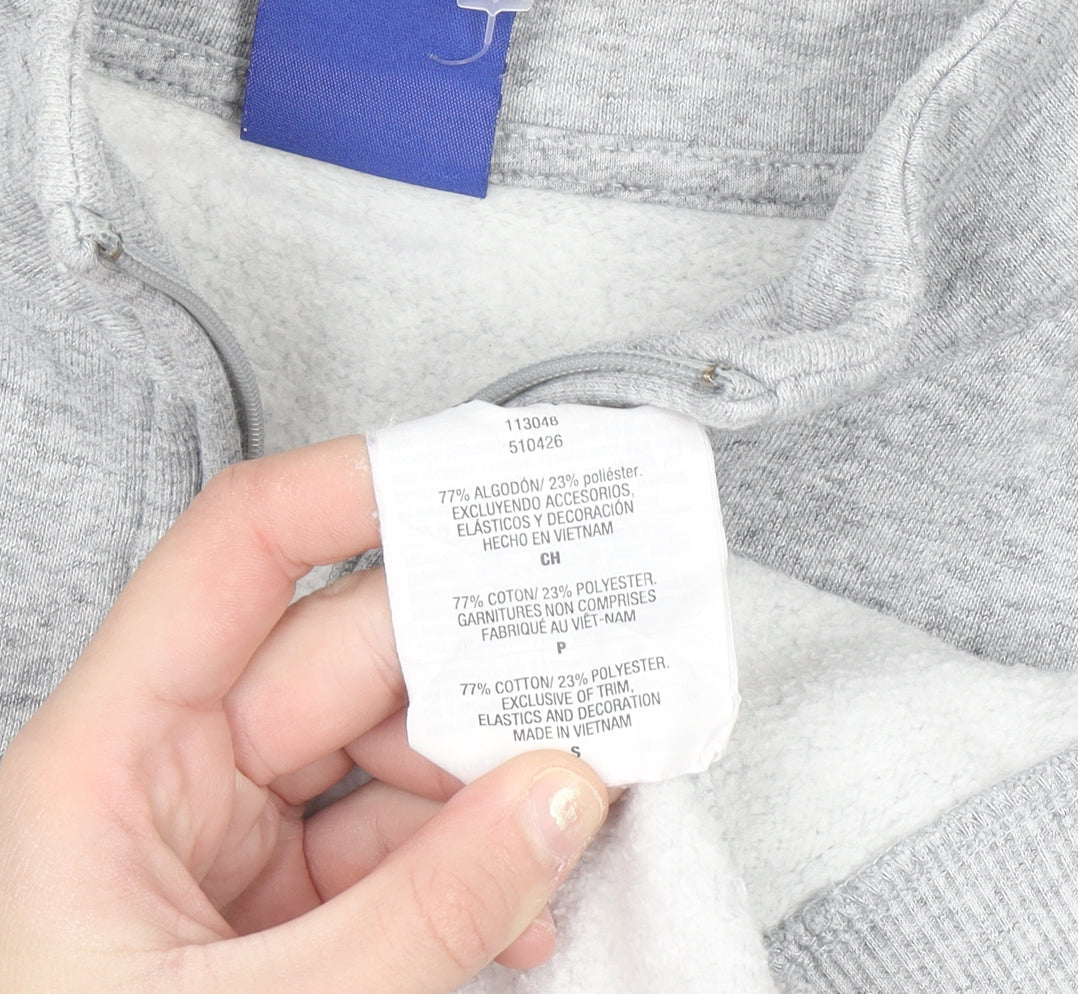 Champion Women's Grey 1/4 Zip Pullover Sweatshirt Small