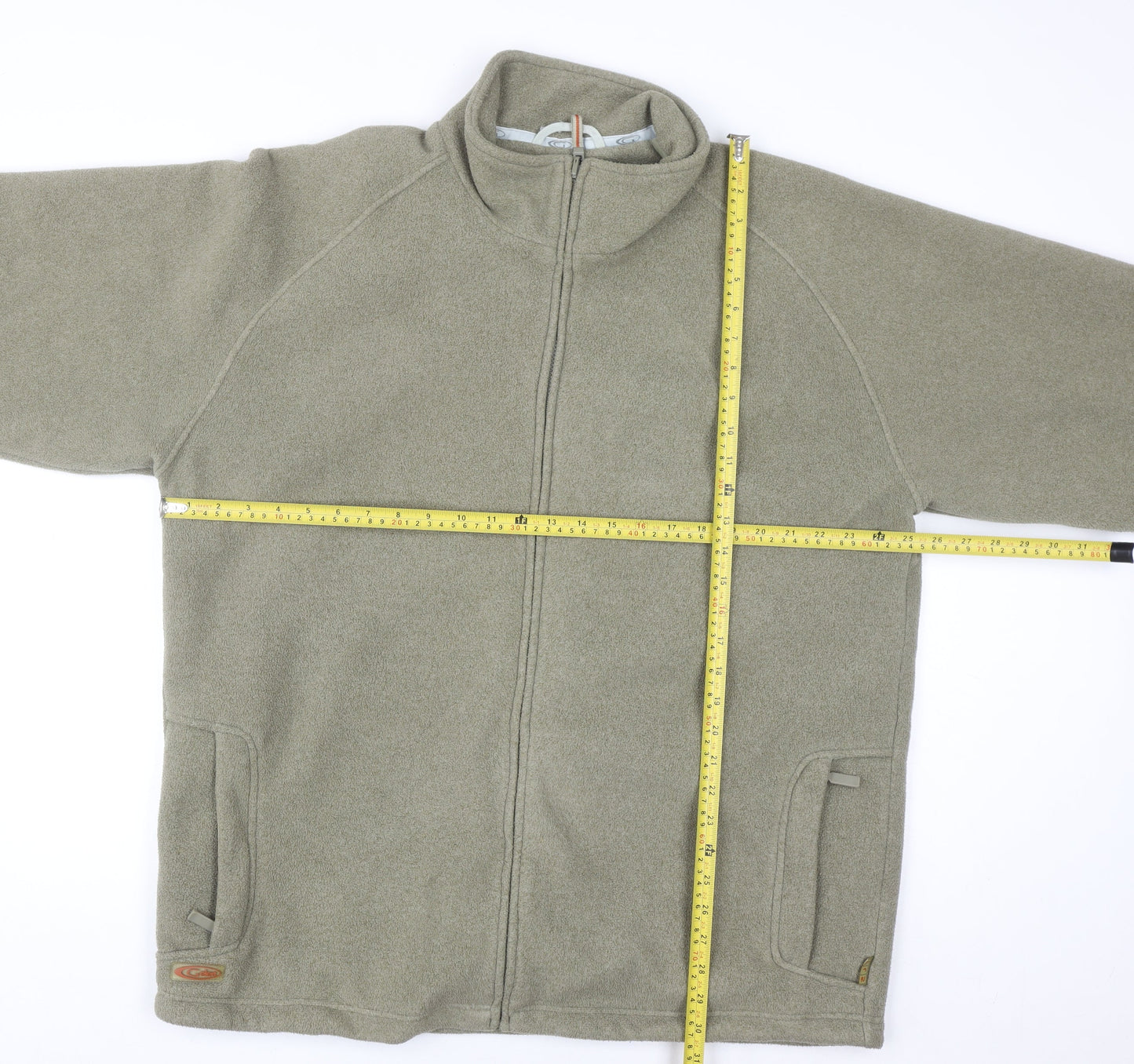 Gelert Mens Green XL Fleece Full Zip Outdoor Jacket