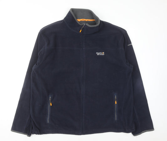 Regatta Men’s Blue 2XL Full Zip Fleece Sweatshirt Outdoor Jacket