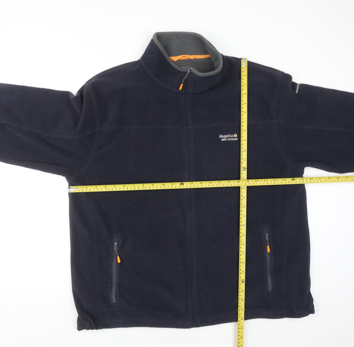 Regatta Men’s Blue 2XL Full Zip Fleece Sweatshirt Outdoor Jacket