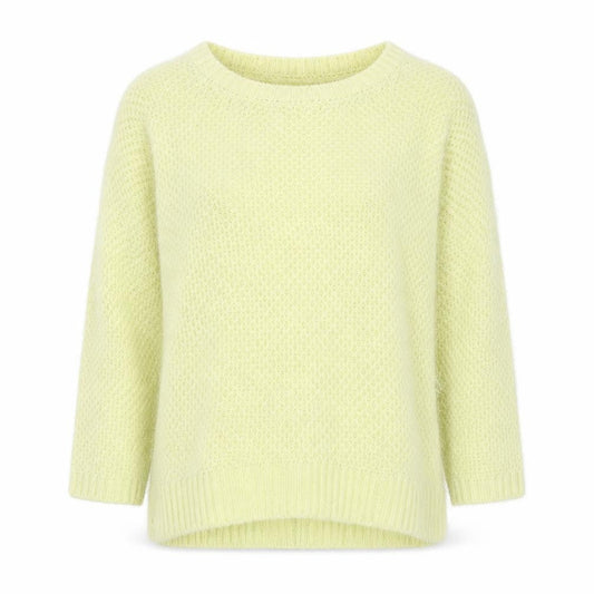 Warehouse Women Yellow Open-Knit Long Sleeve Pullover Jumper Size 10