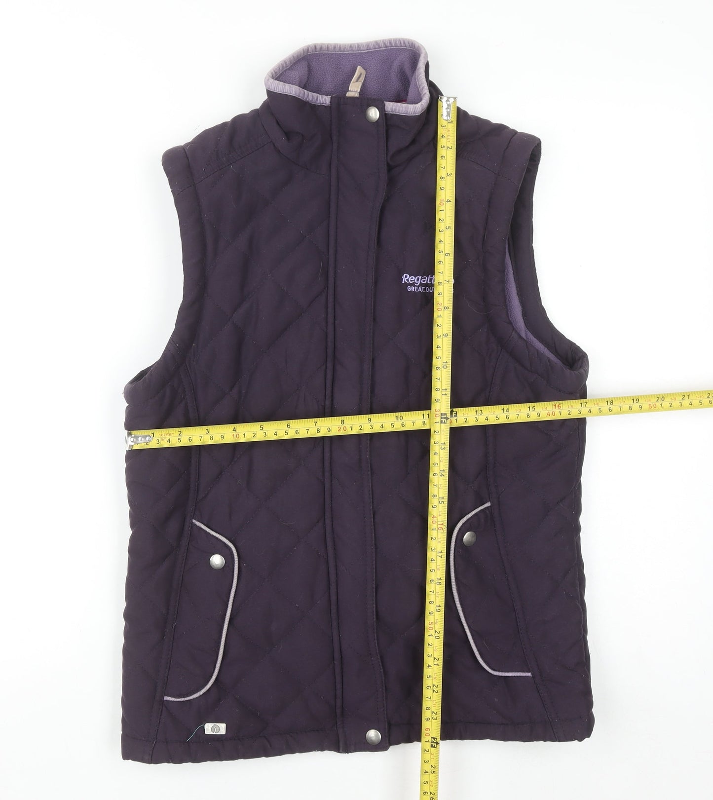 Regatta Womens Purple Quilted Outdoor Waistcoat Size 10